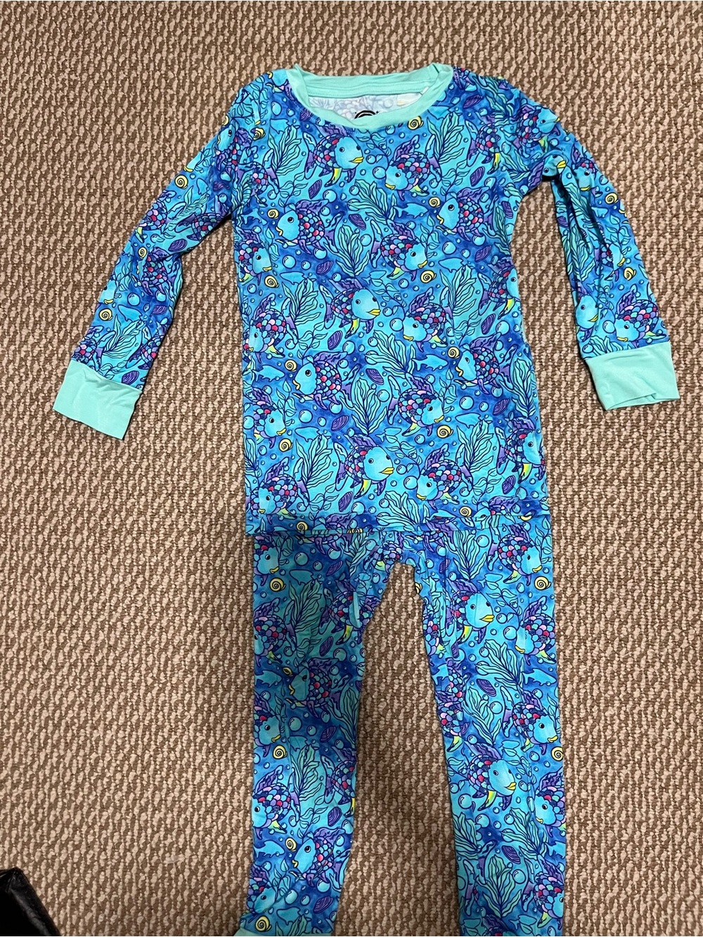 Bamboo bliss rainbow fish pajamas